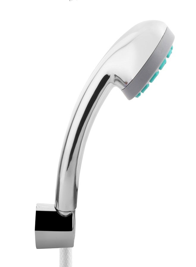 هيندوير دش يدوي أحادي التدفق من هندوير F160026CP مع أنبوب PVC بطول 1 متر وخطاف حائط (كروم) - Image 3